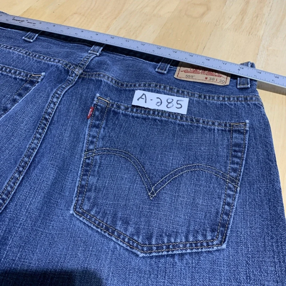 Levi's 559 Jeans 38x30 ‎ Men's Relaxed Straight Fit Blue 100% Cotton